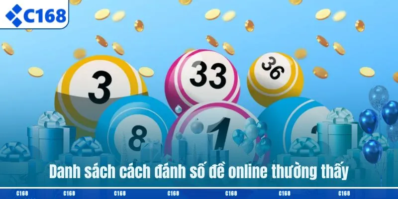 Danh sách cách đánh số đề online thường thấy